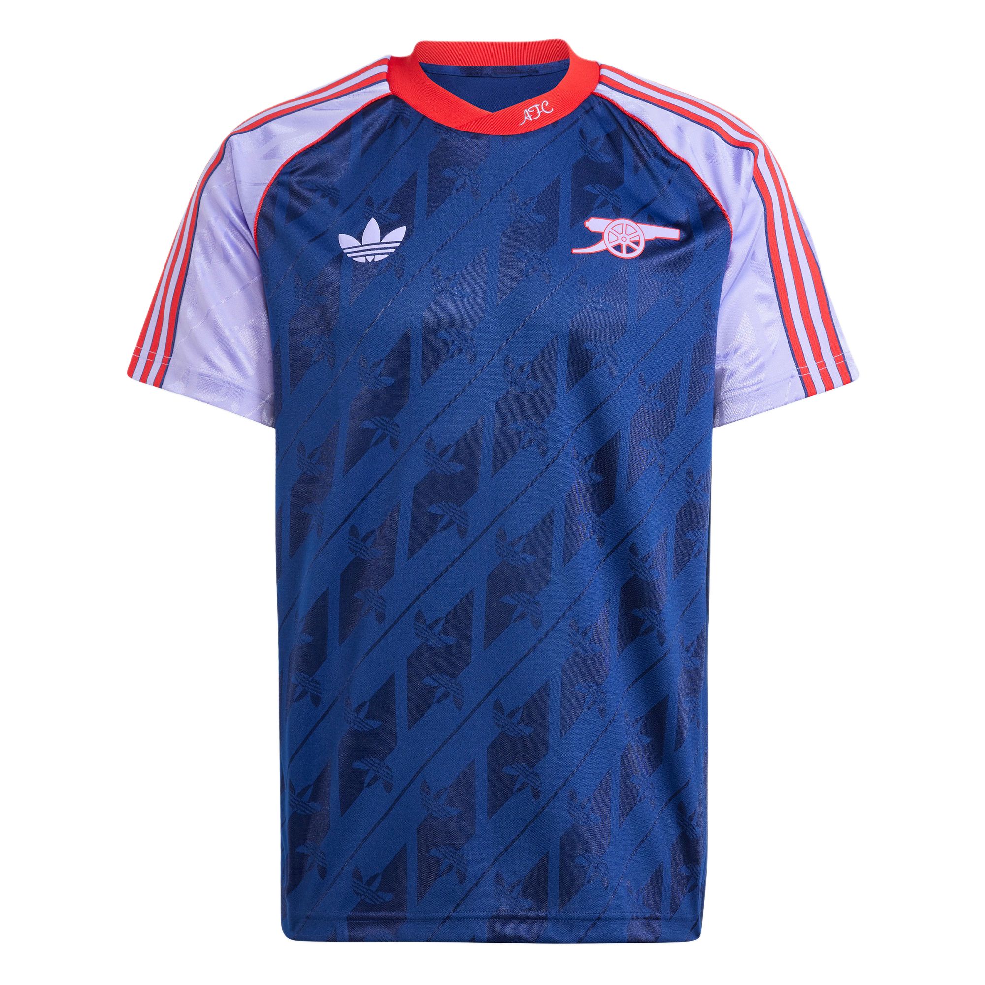 adidas LFSTLR Arsenal Retro Casual Football Jersey Night Sky Purple Mens IS6505