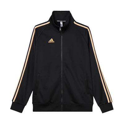 adidas Lifestyle Black Gold Striped Logo Track Jacket Unisex TR30JR-BG