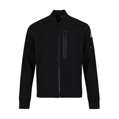 adidas Lifestyle Woven Zip Jacket Black with Logo Design DV3310