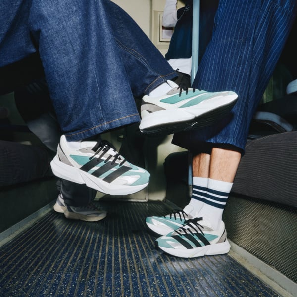 Adidas Light Blaze Cloud White/Core Black/Powder Teal 圖 14