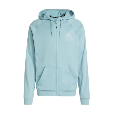 adidas Light Blue Logo Hoodie Jacket JE6660