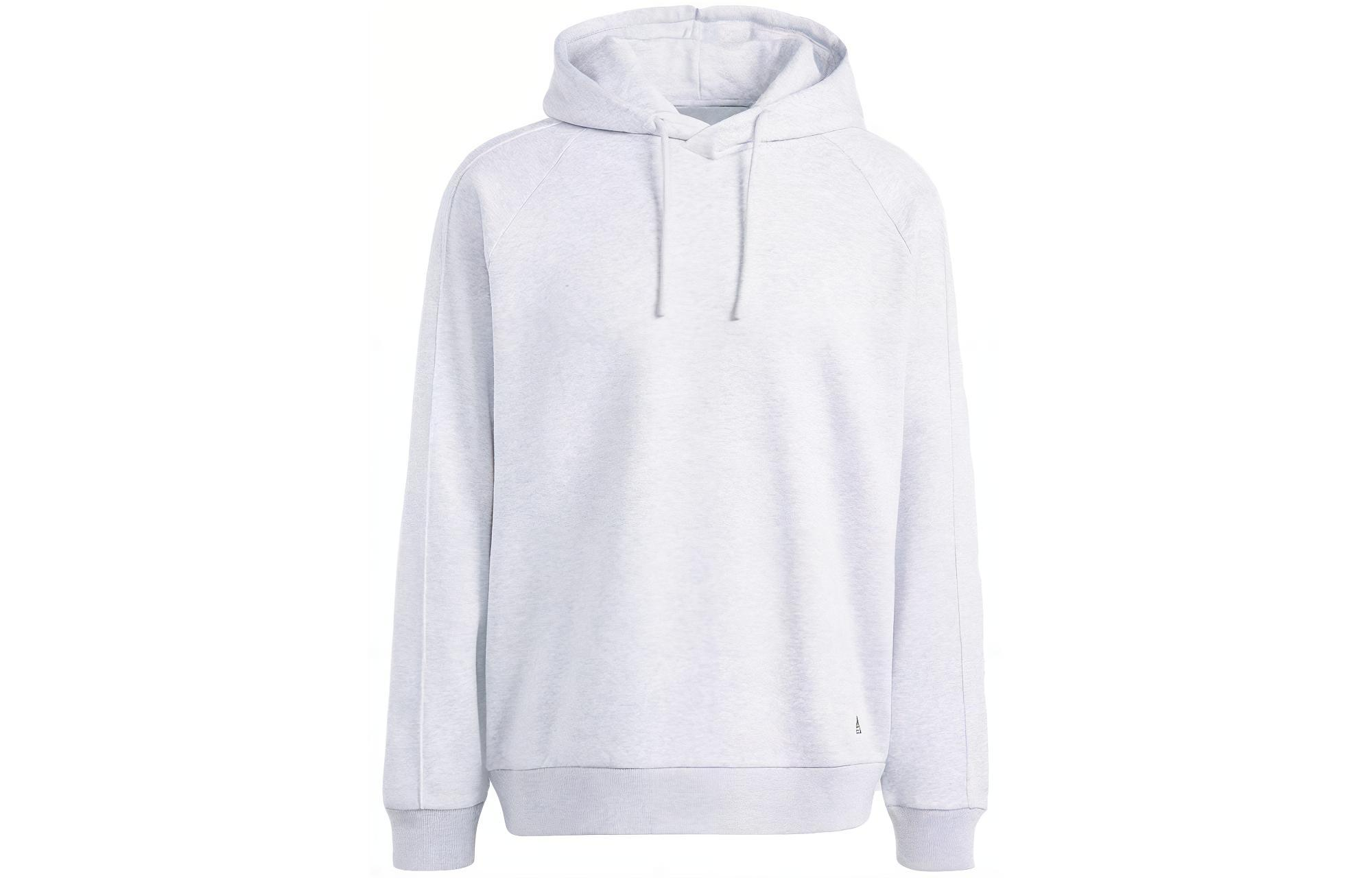 adidas Light Gray Solid Color Pullover Hoodie (Japan Edition) IS7488-JAPAN
