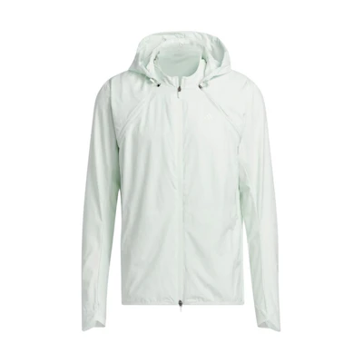 adidas Light Green Full-Zip Solid Color Hoodie Jacket IL5057