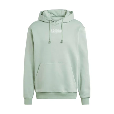 adidas Light Green Letter Print Hoodie Long Sleeve IR8358