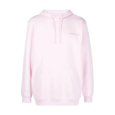 adidas Light Pink Hoodie with Back Logo and Drawstring Design HF5674