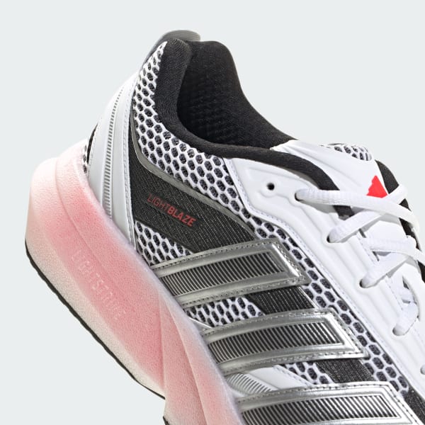 Cheap adidas Lightblaze Glow 夜光運動鞋 - 雲白/黑色/亮紅色時尚百搭款 JS2061