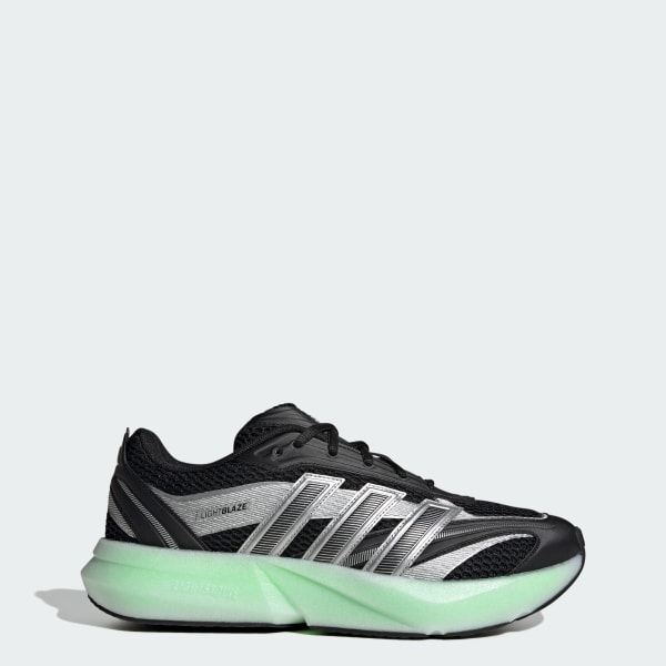 Adidas Lightblaze Glow Sneakers Core Black/Silver Metallic/Lime Burst JP6321