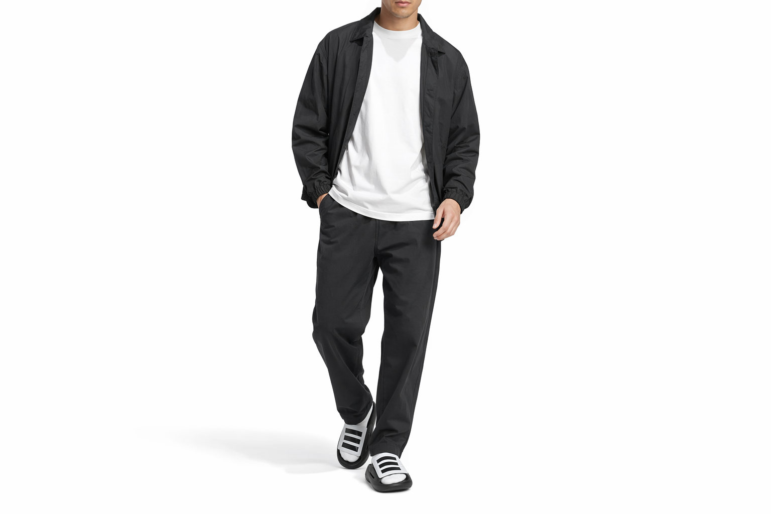 Order Adidas Lightblaze Slides Zwart/Wit JS3588
