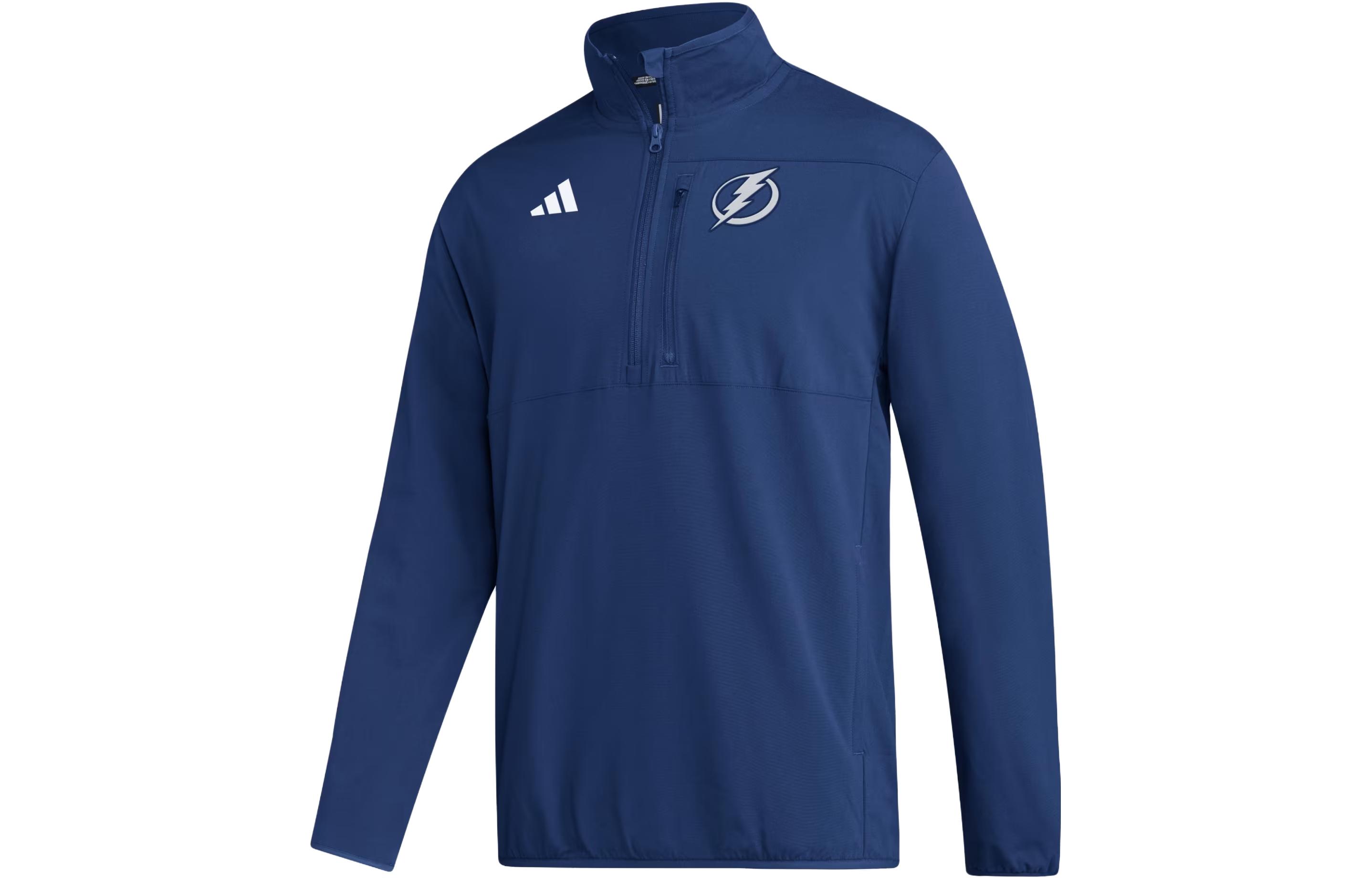 adidas Lightning Fleece Logo Hockey Jacket Blue IP5841
