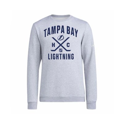 adidas Lightning Ice Hockey Graphic Pullover Sweatshirt Grey Long Sleeve IT1260