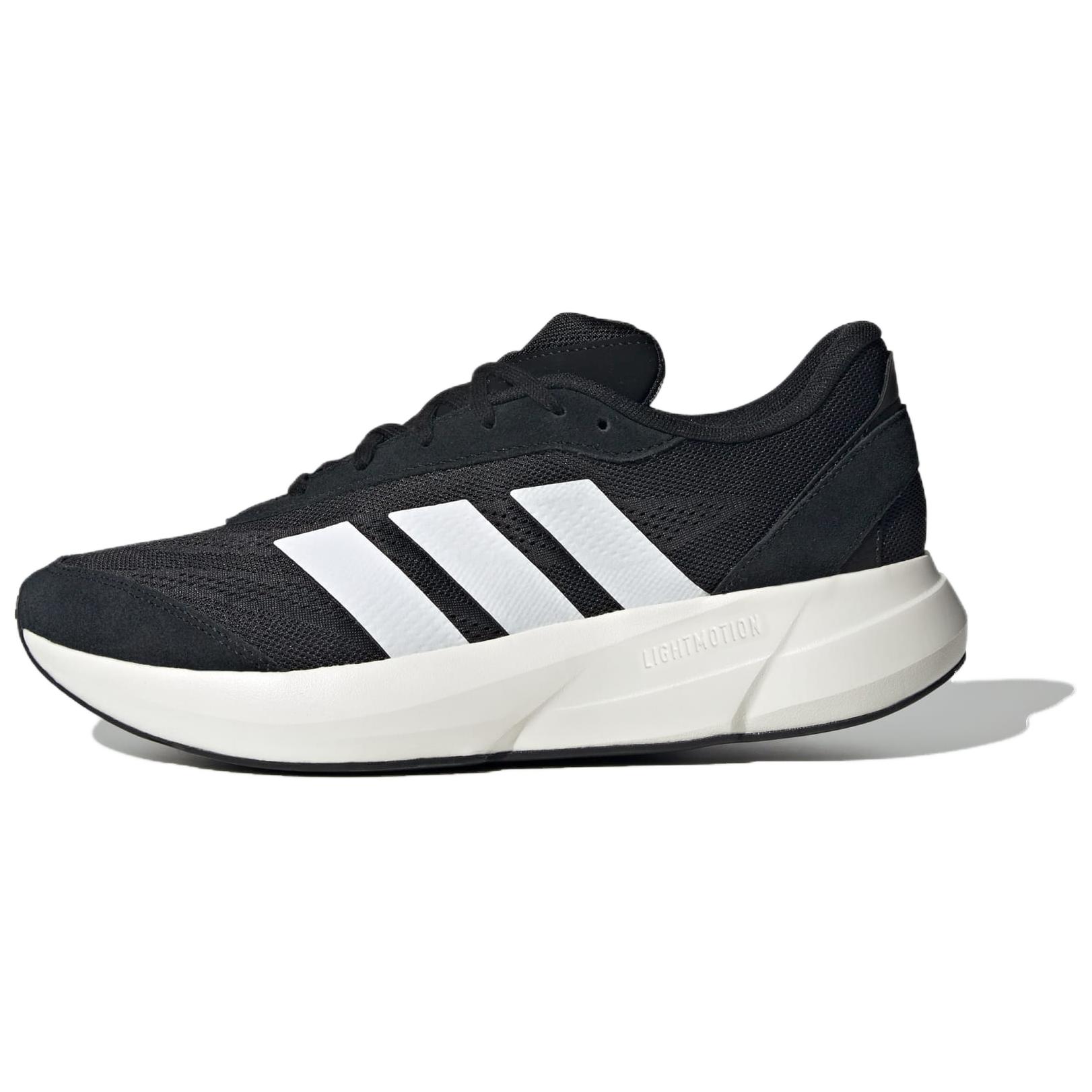 adidas LIGHTSHIFT Black Low-Top Casual Running Shoes - Non-Slip & Durable JH9315