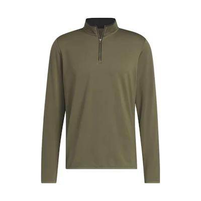 adidas Lightweight ColdRdy Quarter-Zip Sweatshirt Olive Green Jacket IB1978