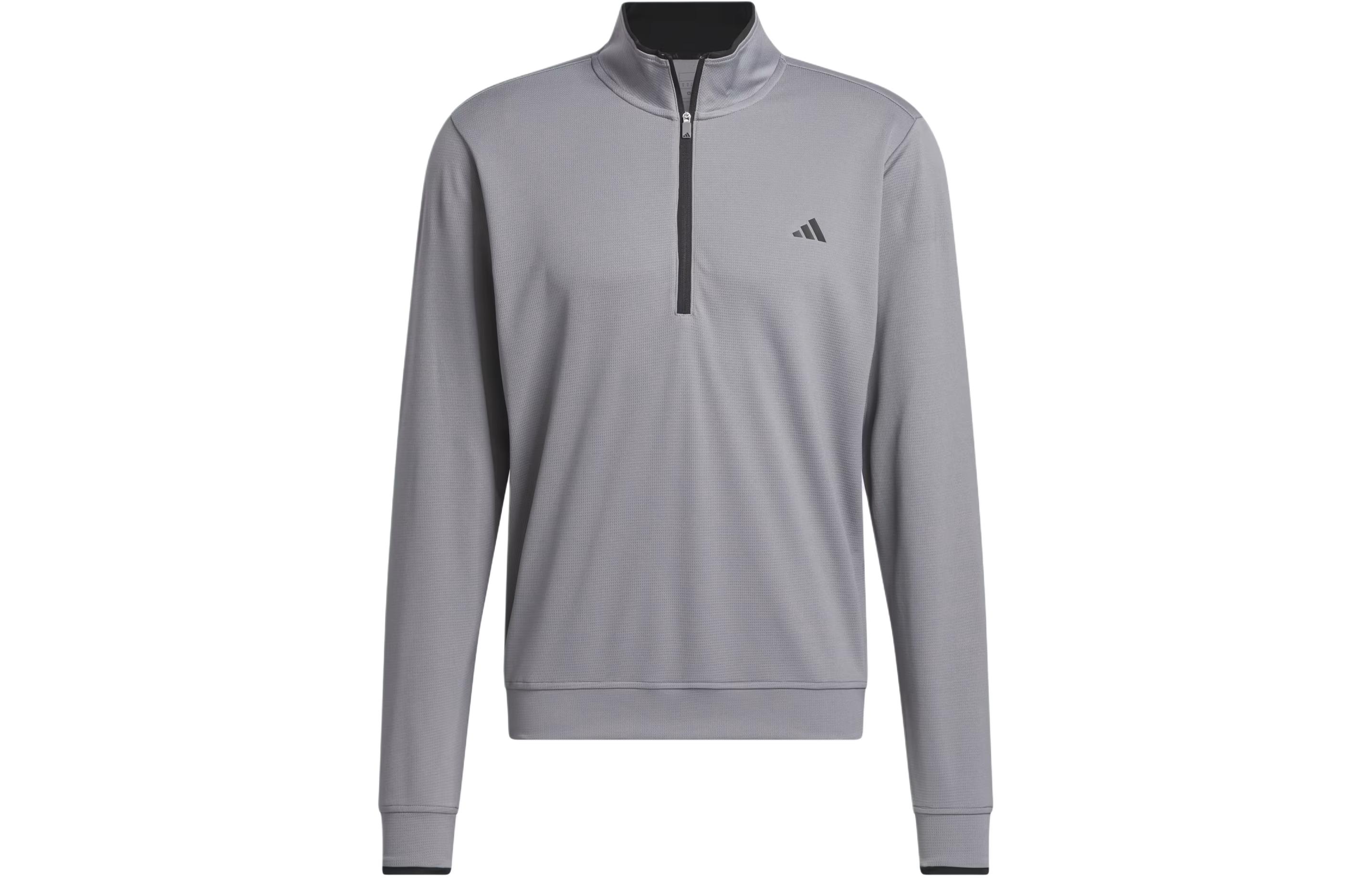 adidas Lightweight Half-Zip Golf Jacket Gray IU4513