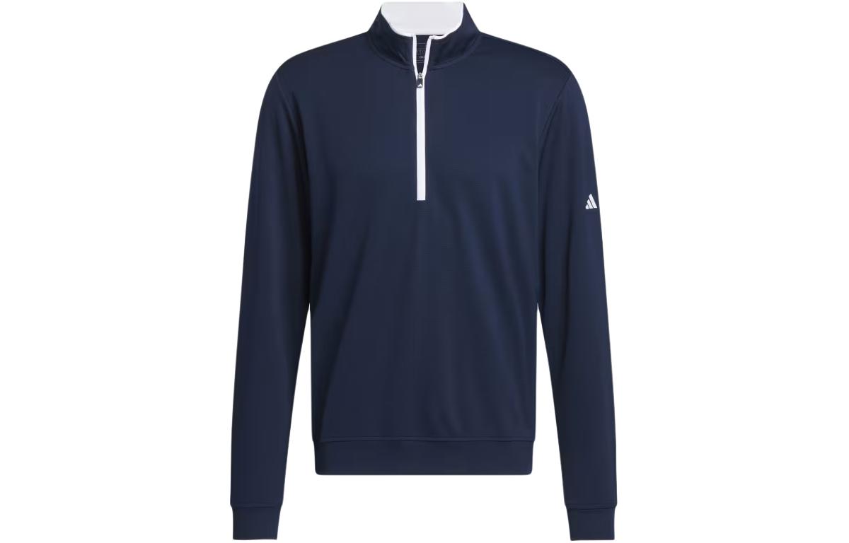 adidas Lightweight Half-Zip Jacket Navy Blue Long-Sleeve Top IU4506