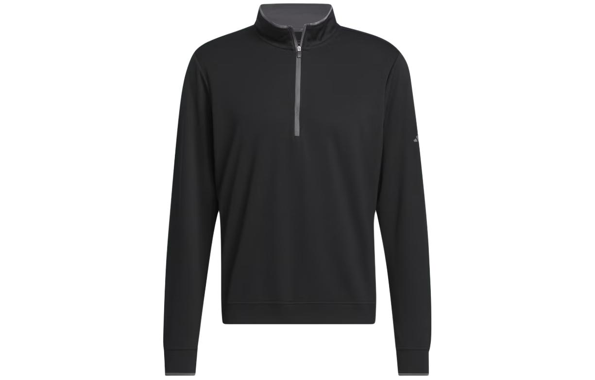 adidas Lightweight Half-Zip Pullover Sweatshirt Black IS7134