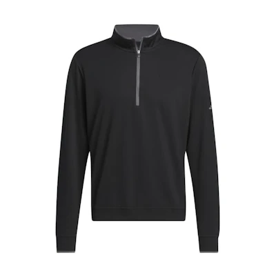 adidas Lightweight Half-Zip Pullover Sweatshirt Black IS7134