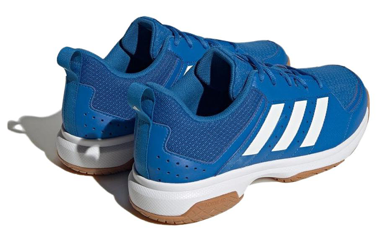 Shop adidas Ligra 7 防滑耐磨 低筒 訓練鞋 男款 藍白