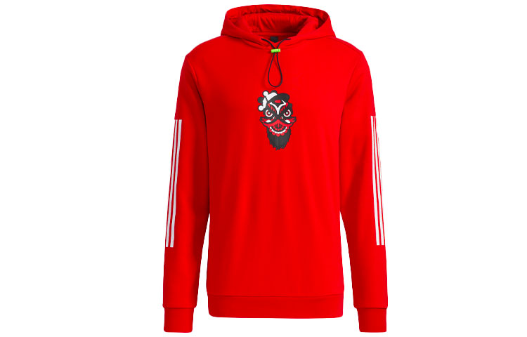 adidas Lion Guan Training Hoodie Light Scarlet H43799