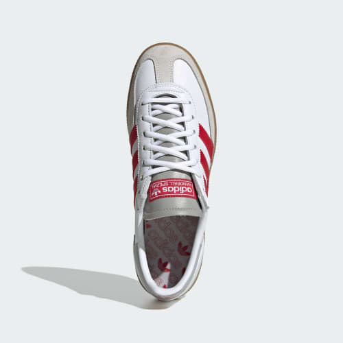 Lookbook adidas Liverpool FC Handball Spezial Blanc/Rouge Fraise/Gris Deux Sneakers KI5241