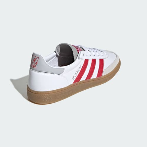Details for adidas Liverpool FC Handball Spezial Blanc/Rouge Fraise/Gris Deux Sneakers KI5241