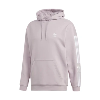 adidas Lock Up Striped Drawstring Hoodie Light Purple ED6126