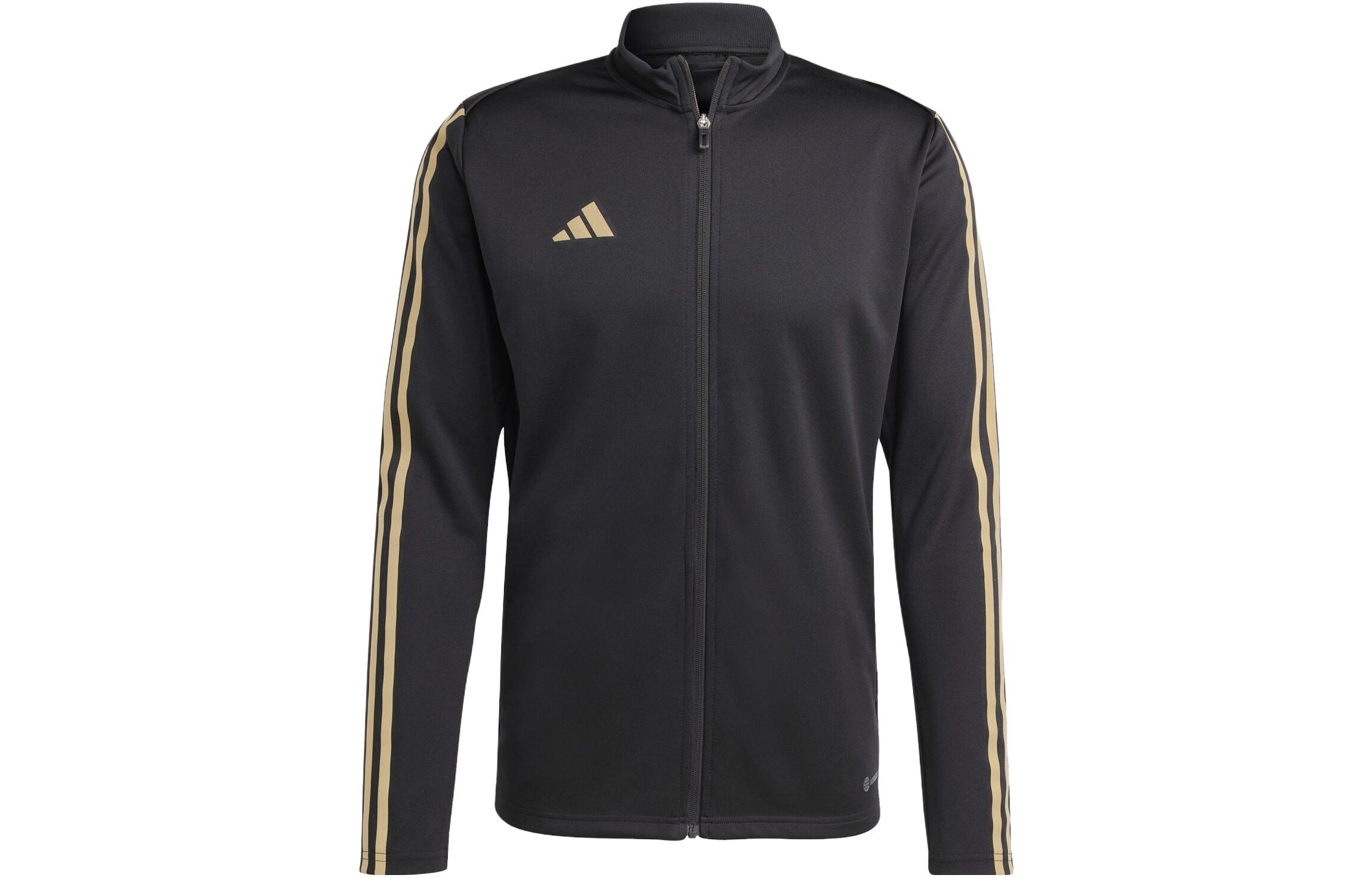 adidas Logo 3-Stripes Zip-Up Track Jacket Black HR7277