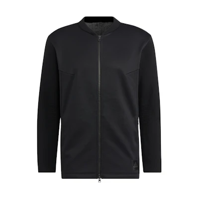 adidas Logo Back Print Striped Zip Jacket Black Outerwear HG4135