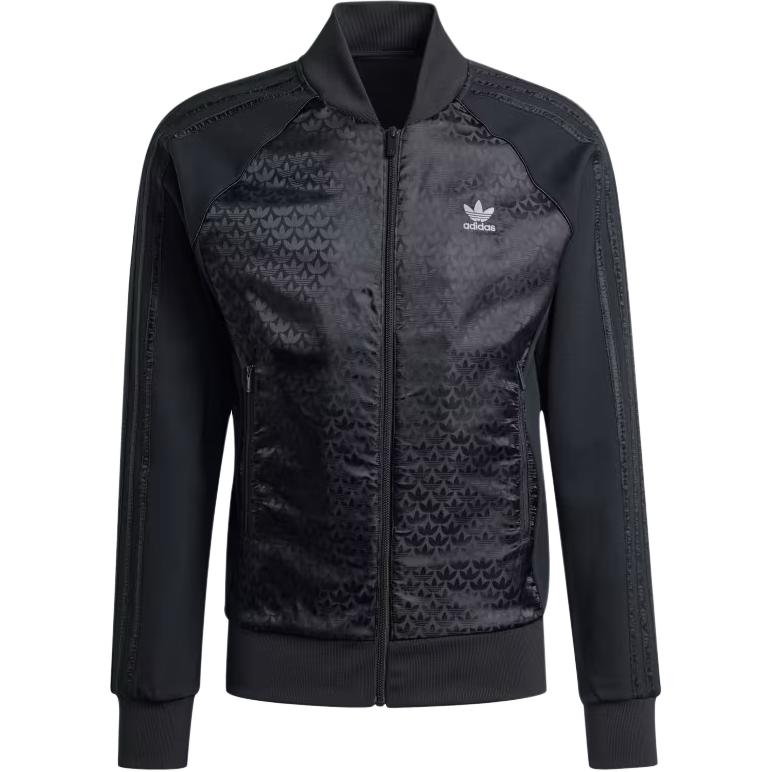 adidas Logo Baseball Collar Jacket Black IZ2541
