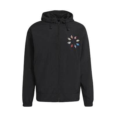 adidas Logo Black Hoodie Jacket - Spring/Autumn Sportswear H35650