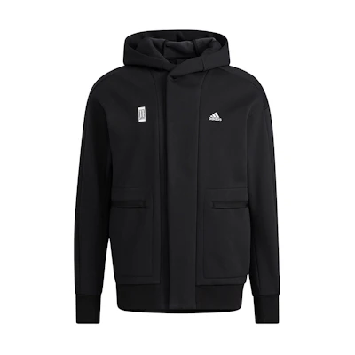 adidas Logo Black Hoodie Jacket H39296