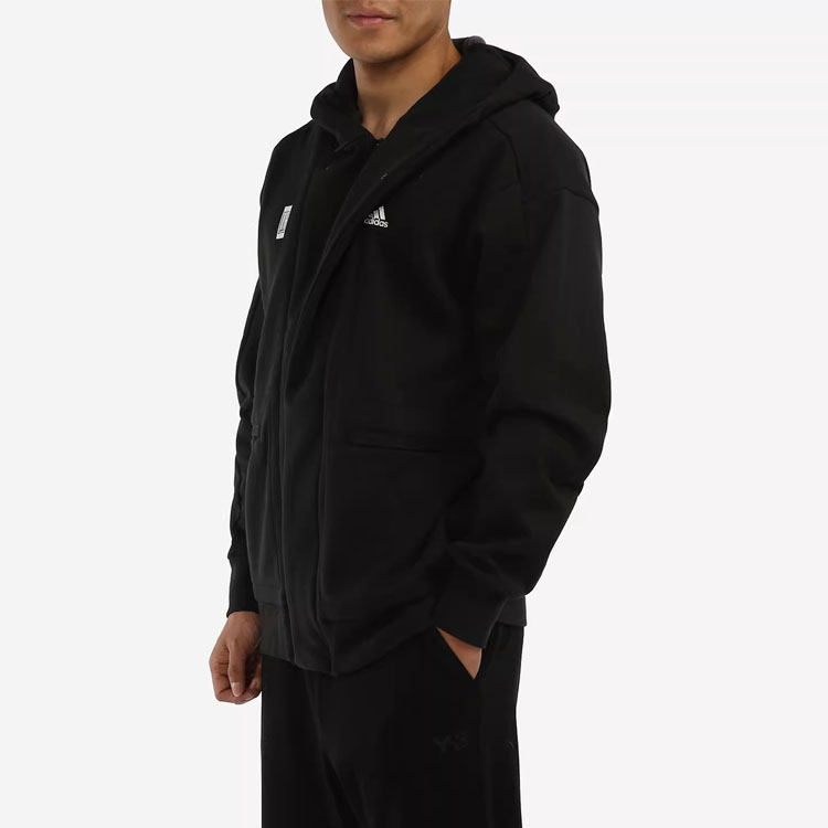 Sizing 阿迪达斯Logo黑色连帽外套 H39296