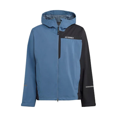 adidas Logo Blue Hooded Jacket Long Sleeve HZ1383
