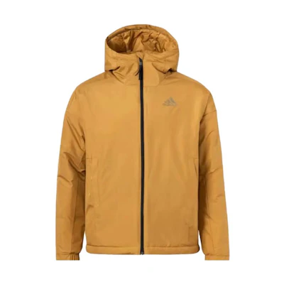 adidas Logo Casual Hoodie Jacket Beige Brown GT6557
