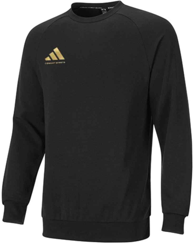 adidas-logo-casual-pullover-crewneck-sweatshirt-unisex-black-gold-a-cllsps-3-cs-bg
