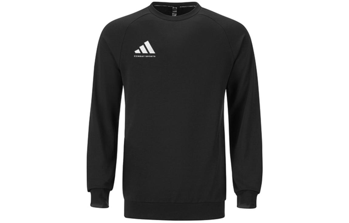 adidas Logo Casual Pullover Sweatshirt Unisex Black White aCLLSPS3CS-BW