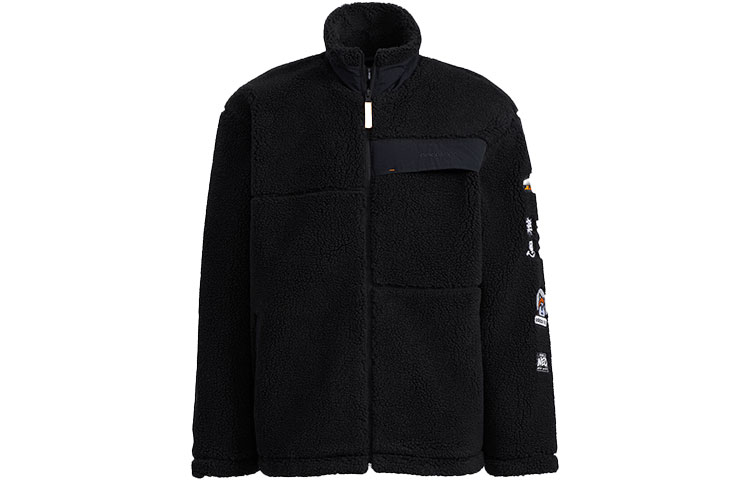 adidas Logo Casual Windbreaker Jacket Black - Unisex Couple Style HG9030