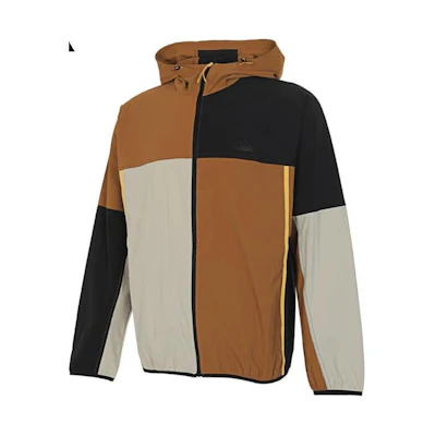 adidas Logo Colorblock Loose Jacket Brown/Black/Grey JI9816