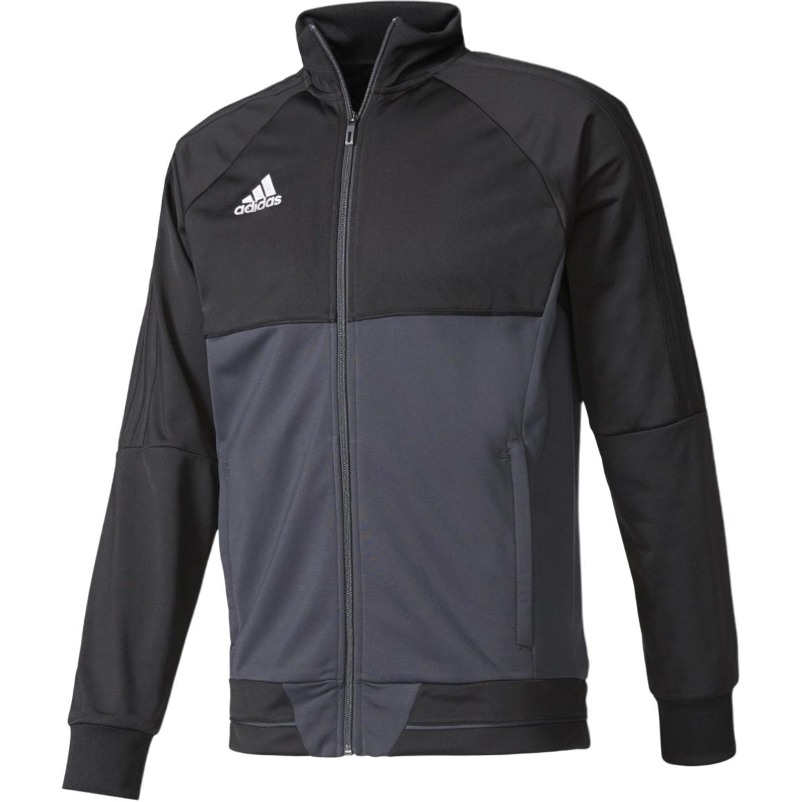 adidas Logo Colorblock Track Jacket Retro Zip-Up - Black AY2875
