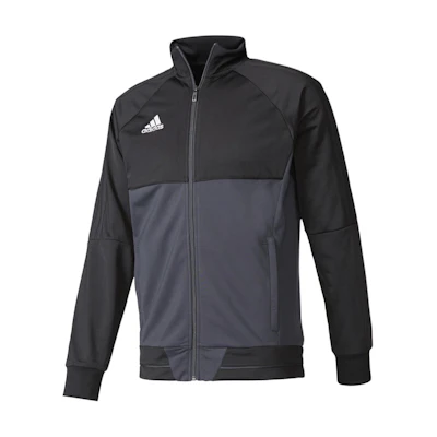 adidas Logo Colorblock Track Jacket Retro Zip-Up - Black AY2875