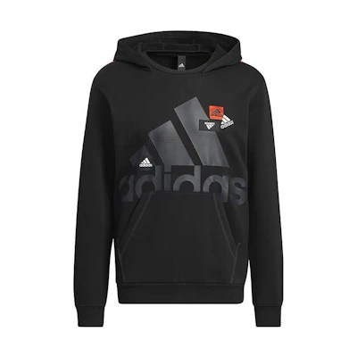 adidas Logo Crewneck Long Sleeve Sweatshirt Japan Edition Black HN8980-JAPAN