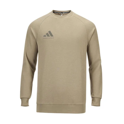 adidas Logo Crewneck Pullover Sweatshirt Unisex Grey Casual Sportswear aCLLSPS3CS-GYDG