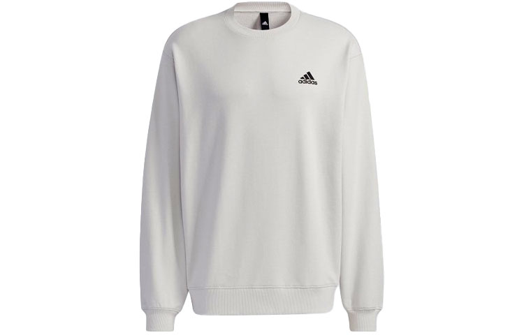 adidas Logo Crewneck Sweatshirt Light Gray - Training Apparel H37068