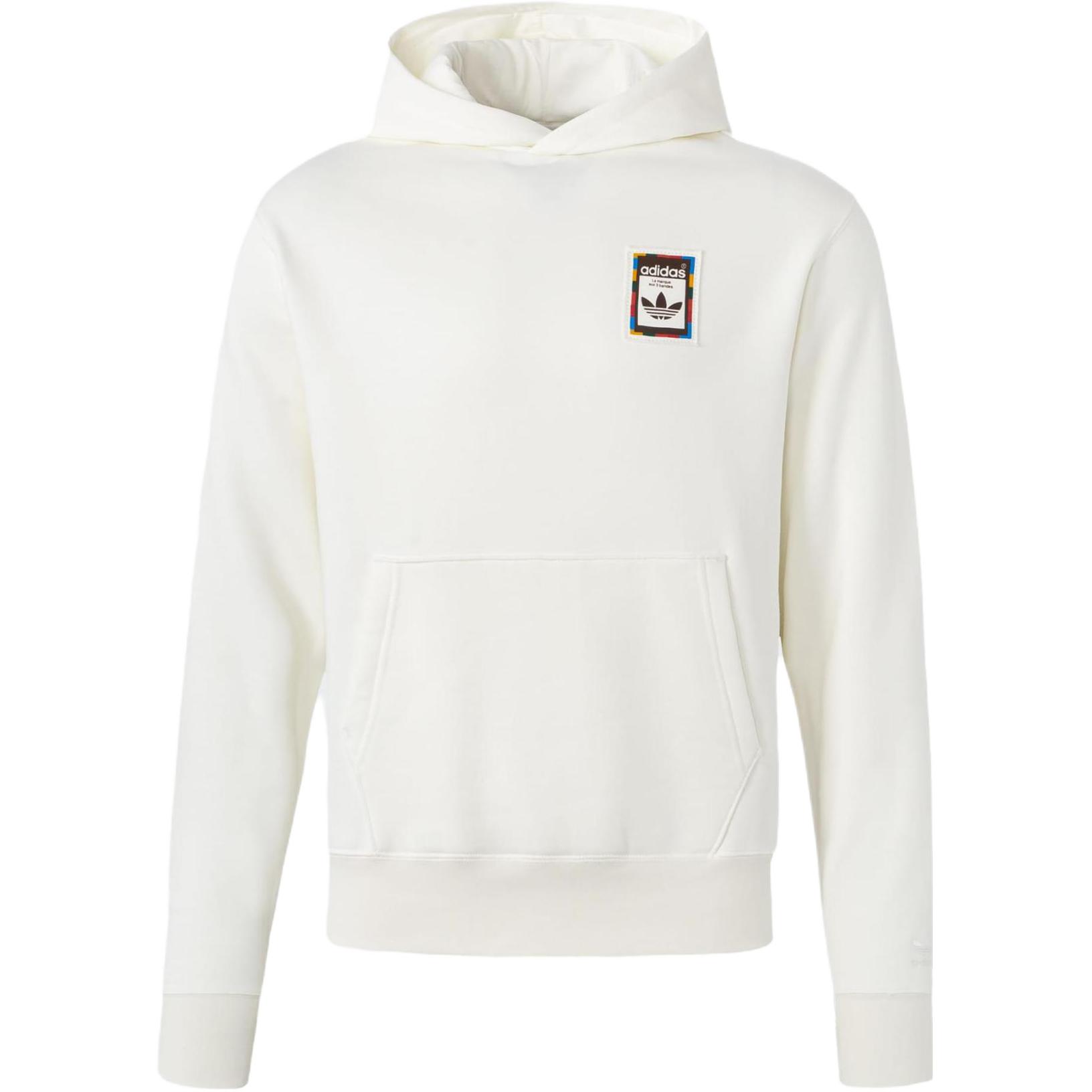 adidas Logo Embroidered Crewneck Sweatshirt Unisex White IP7541