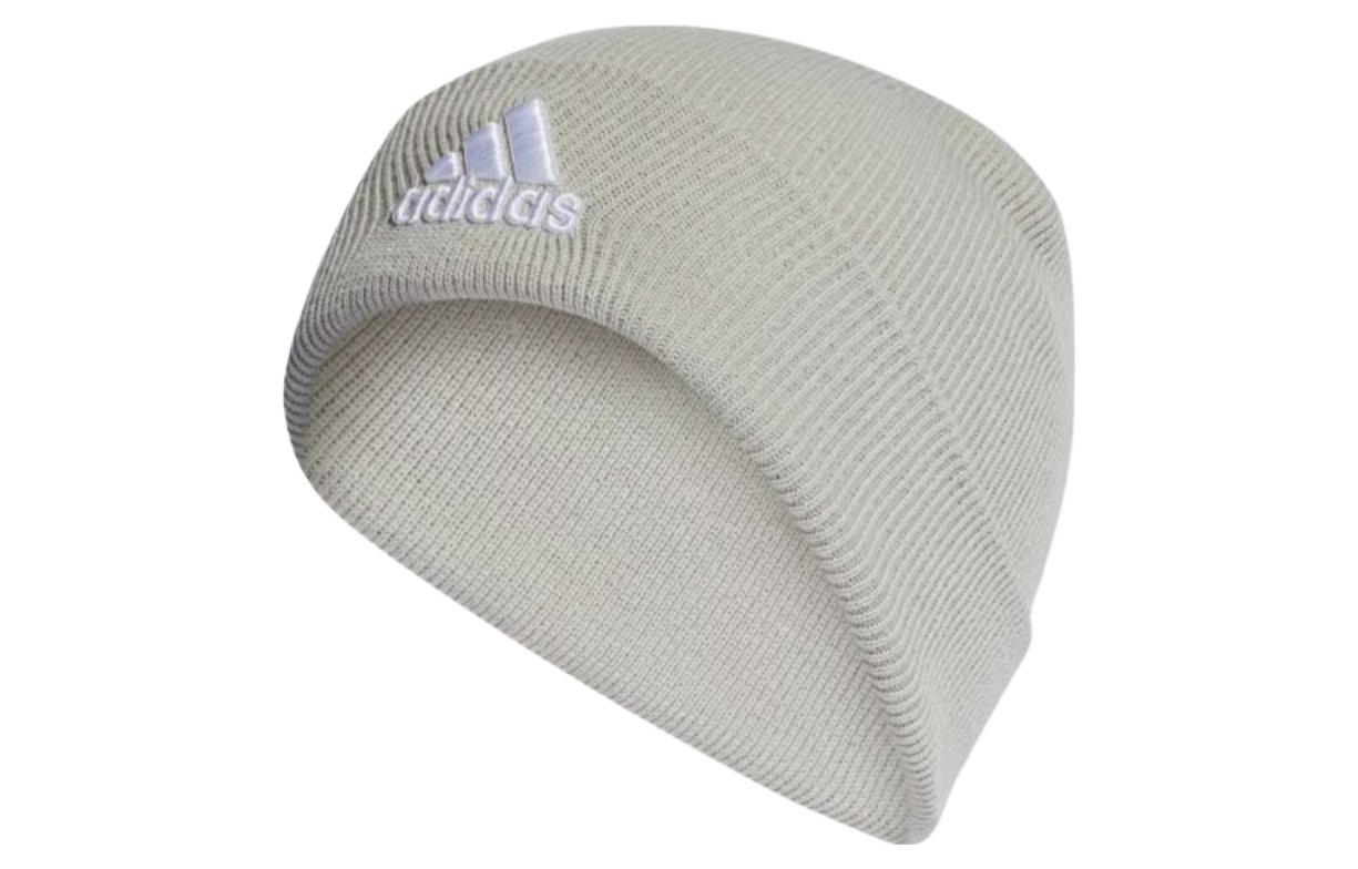 Order adidas Logo Embroidered Knit Beanie Silver Grey White - ii3524