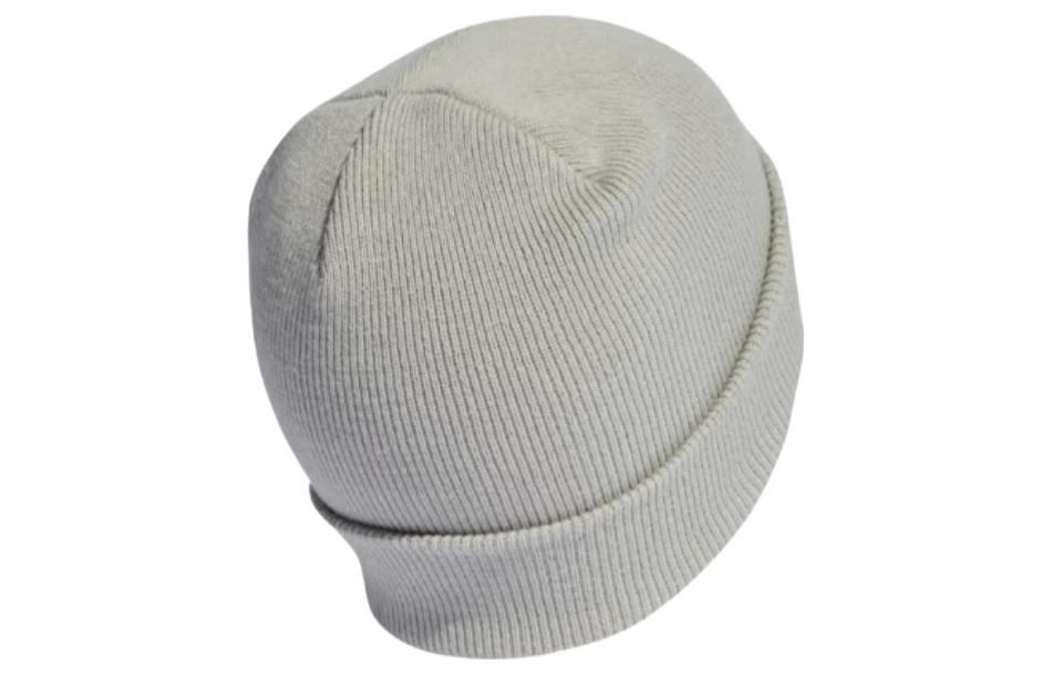 Lookbook adidas Logo Embroidered Knit Beanie Silver Grey White - ii3524