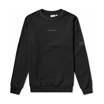 adidas Logo Embroidered Pullover Sweatshirt Black () HM2667