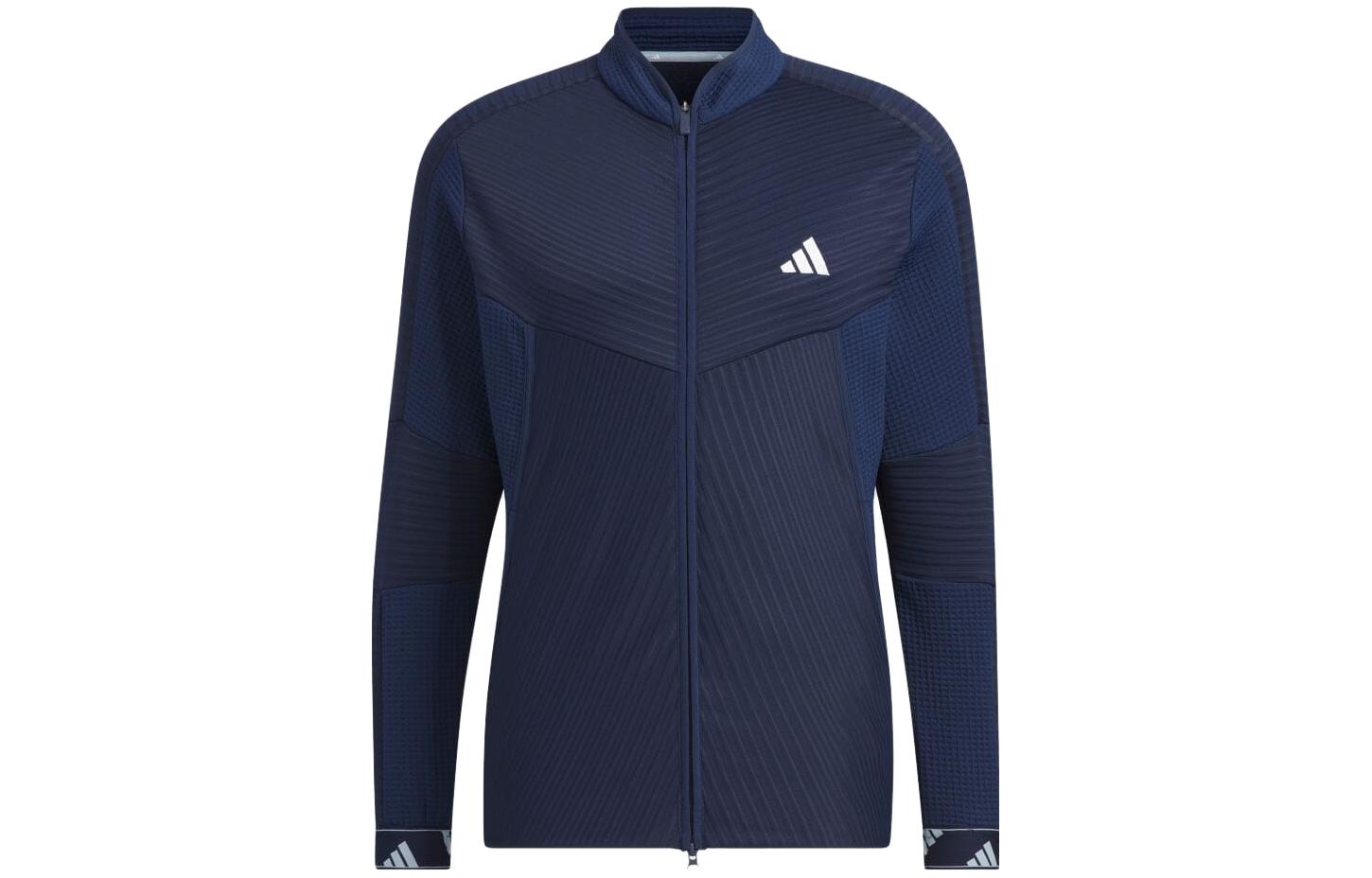 adidas Logo Full-Zip Long-Sleeve Jacket Navy Blue (Japan Exclusive) HY0954-JAPAN