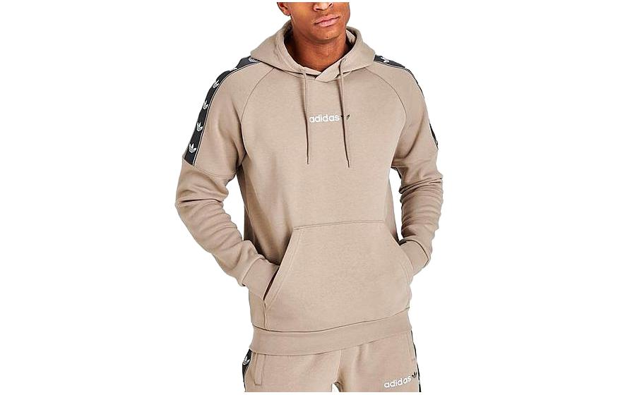 adidas Logo Graphic Fleece Hoodie Men’s Khaki HZ9814-267