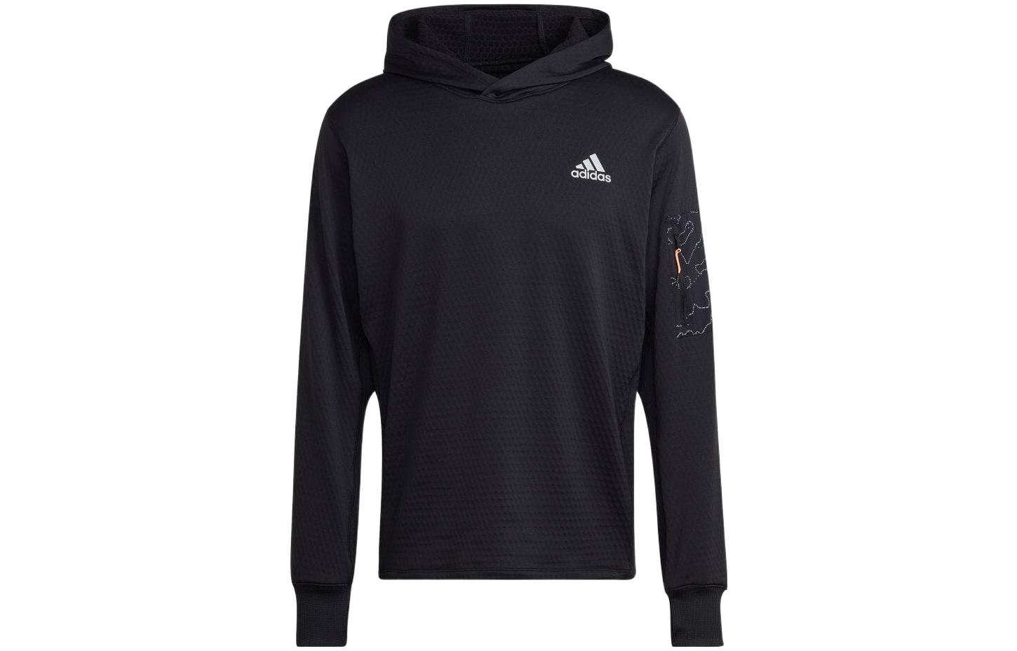 adidas Logo Graphic Pullover Hoodie Black HM8054