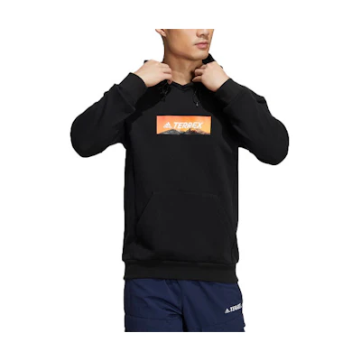 adidas Logo Graphic Pullover Sweatshirt Black HG6586